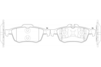 Nissan Primera, Renault Megane II Rear Brake Pads