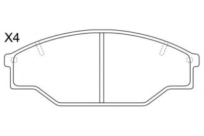 Toyota Dyna, Hiace, Hilux Front Brake Pads