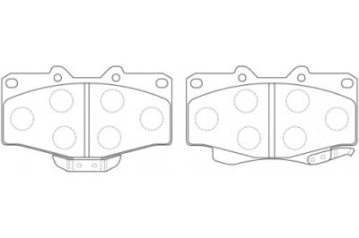 Toyota Hilux, Landcruiser Prado 90, 95 Front Brake Pads