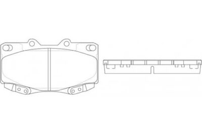 Toyota Fortuner, Hilux Front Brake Pads