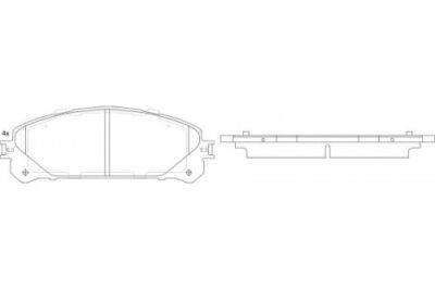 Toyota Highlander/Alphard Front Brake Pads PN1845